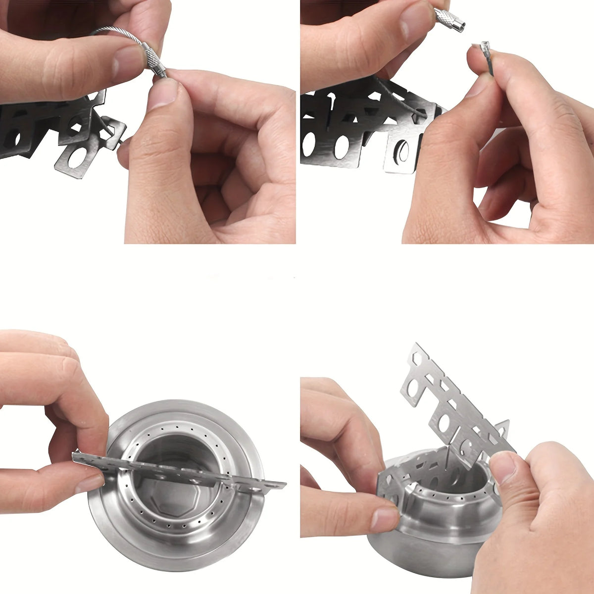 Portable Stainless Steel Alcohol Stove – Camping Burner Camp Alcohol Stove PLUSH