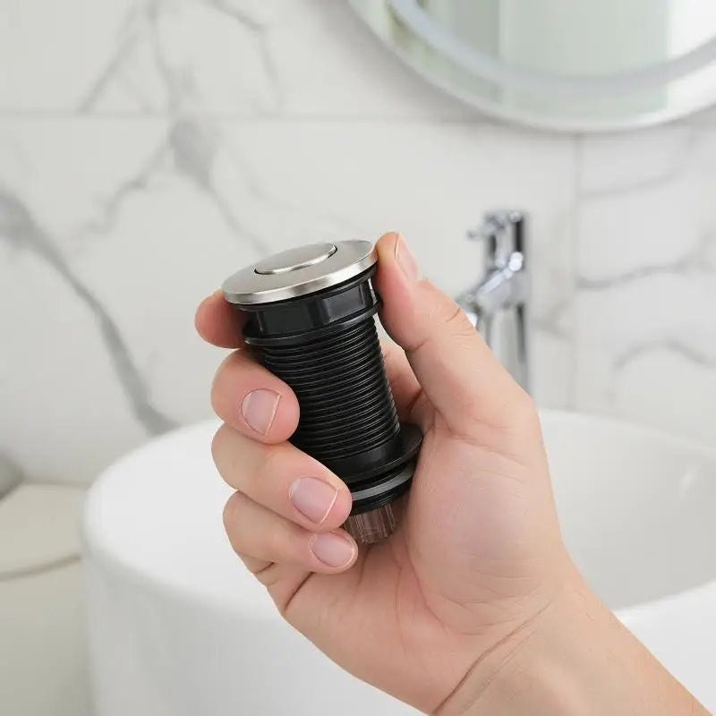 Kitchen Garbage Disposal Air Switch – Stainless Steel Button Disposal Air Switch PLUSH