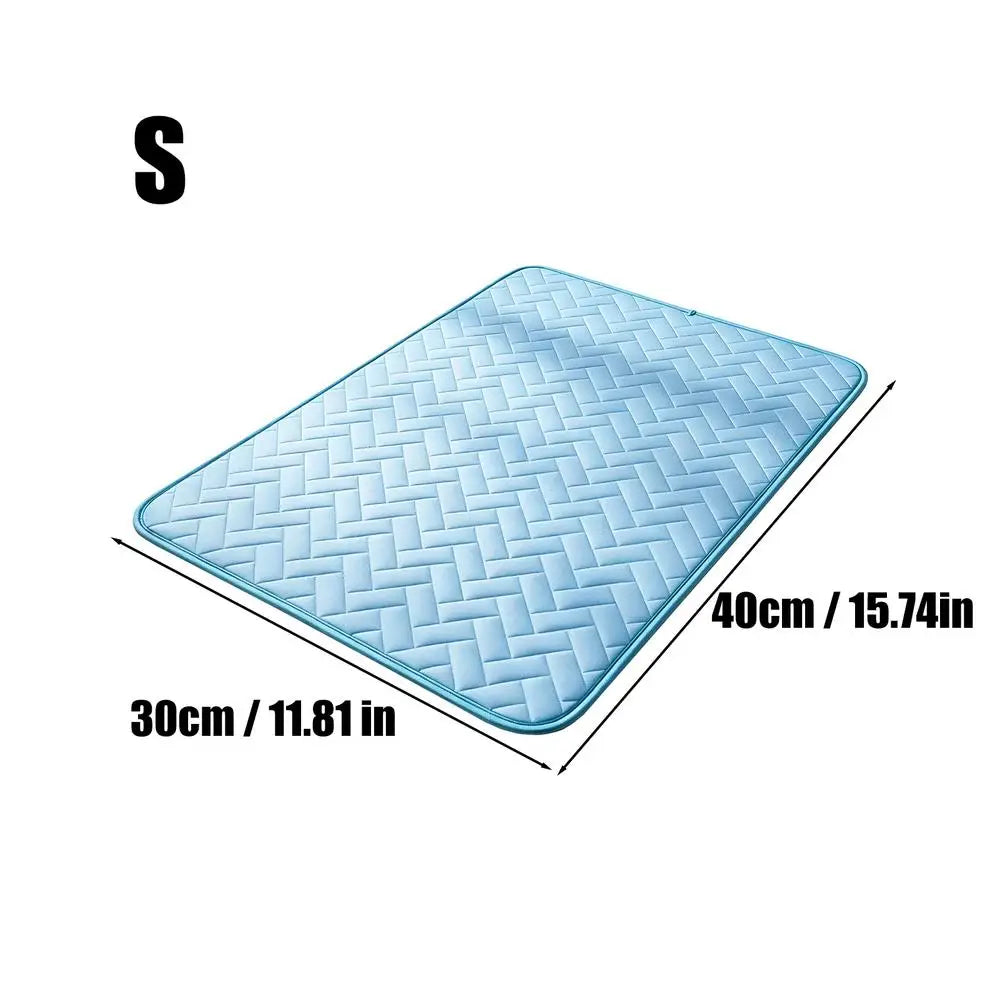 Self-Cooling Ice Silk Pet Mat for Dogs & Cats | All Sizes Pet Cooling Mat PLUSH S