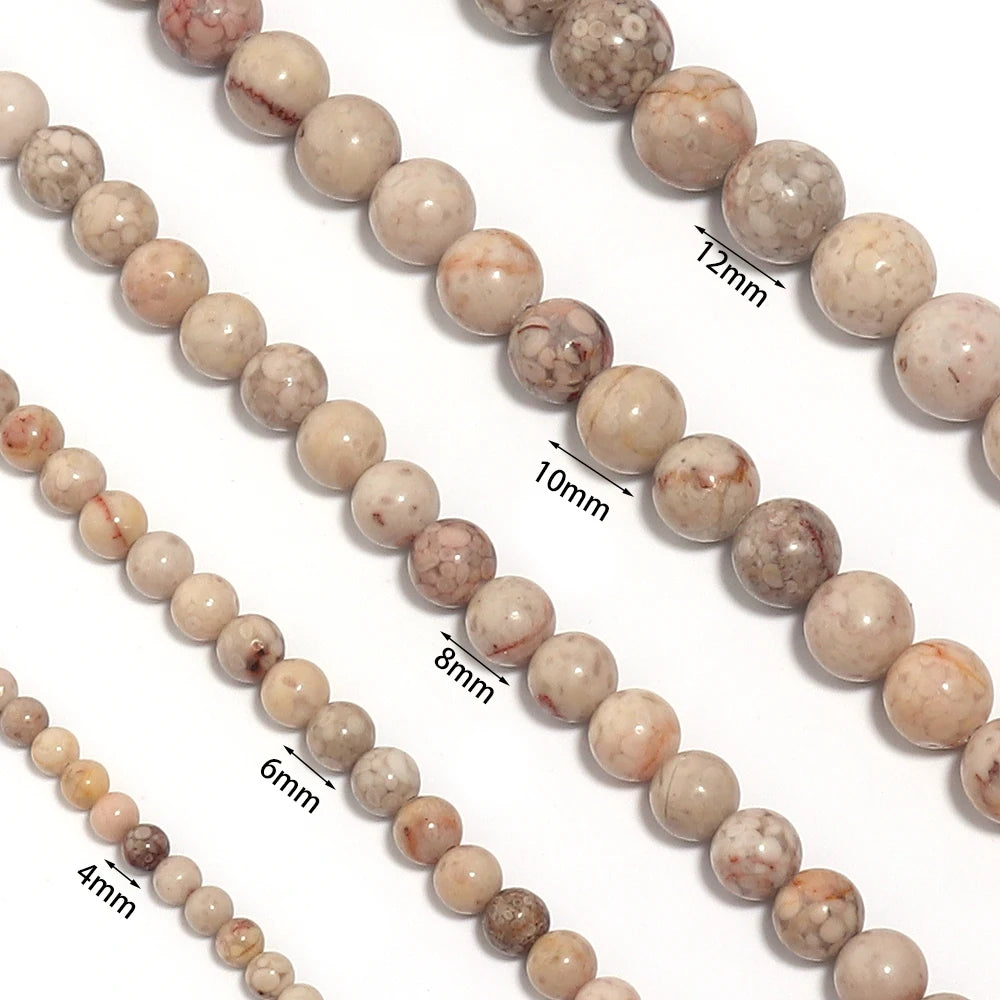 Natural Maifan Stone Beads 4–12mm Round Spacer Beads for Jewelry Stone Spacer Beads PLUSH