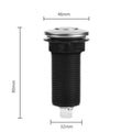 Kitchen Garbage Disposal Air Switch – Stainless Steel Button Disposal Air Switch PLUSH 1Set