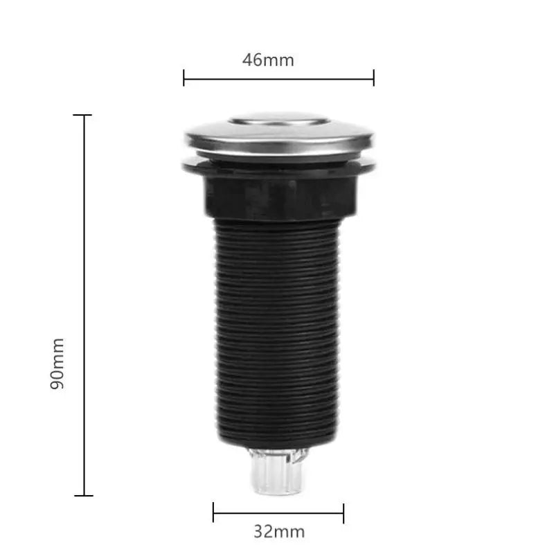 Kitchen Garbage Disposal Air Switch – Stainless Steel Button Disposal Air Switch PLUSH 1Set
