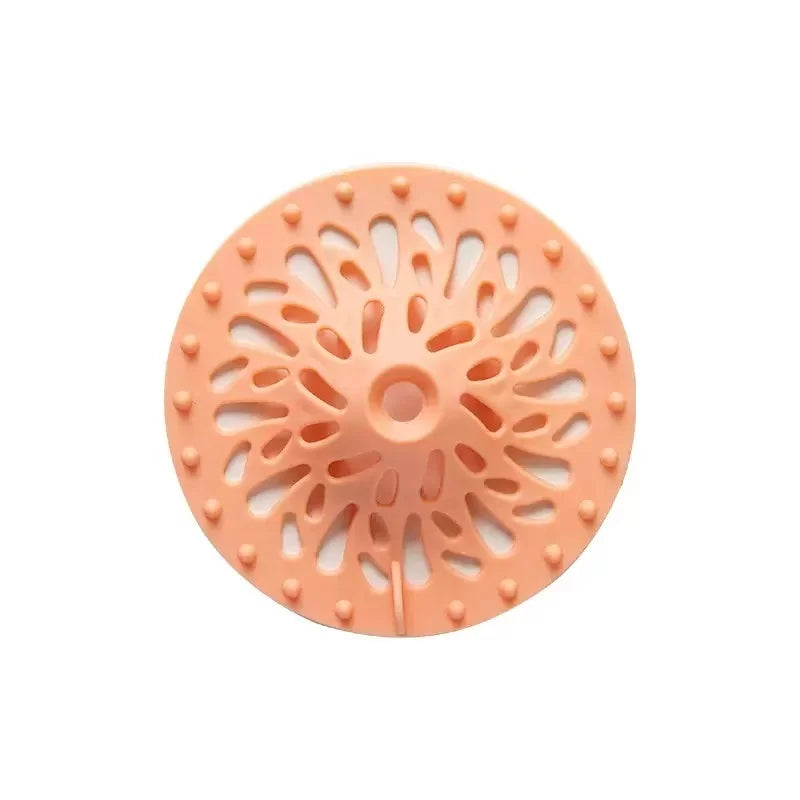 Shower Drain Hair Filter & Sink Strainer – Bathtub Drain Cover Drain Hair Filter PLUSH Red 1pc L