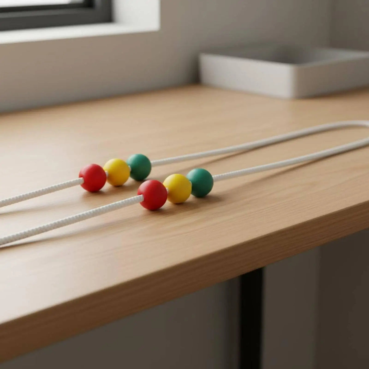 Eye Teaming Rope – 3-Meter Vision Therapy String for Kids Vision Therapy Tool PLUSH