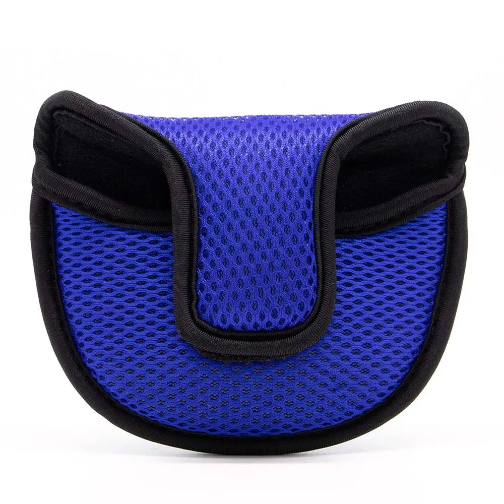 Golf Mallet Putter Headcover – Nylon Mesh Club Protector Putter Headcover PLUSH blue