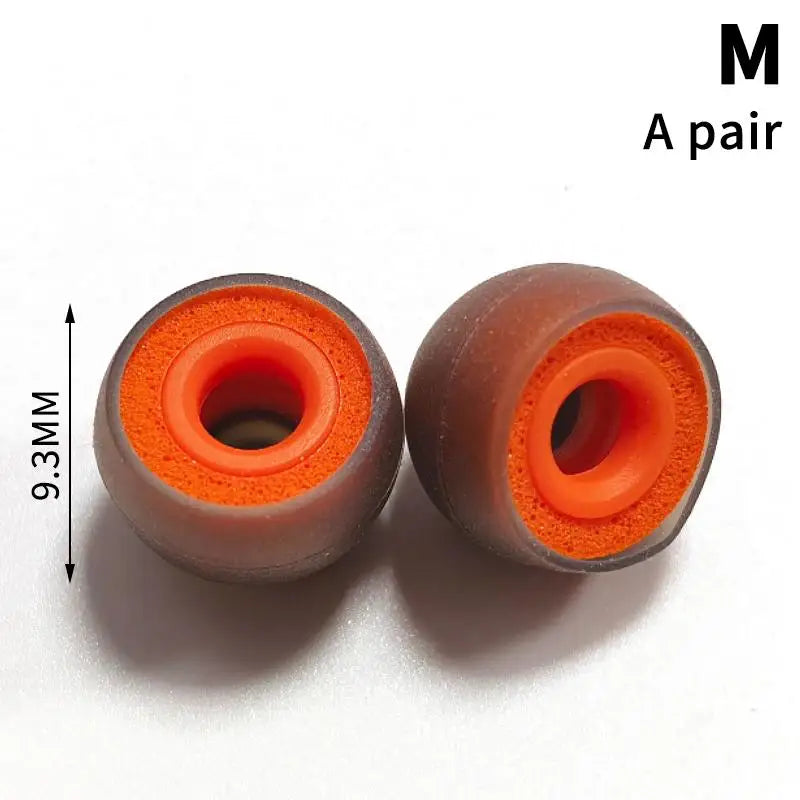 Memory Foam Silicone Earbud Tips – 1 Pair In-Ear Covers Earbud Tip Covers PLUSH A2