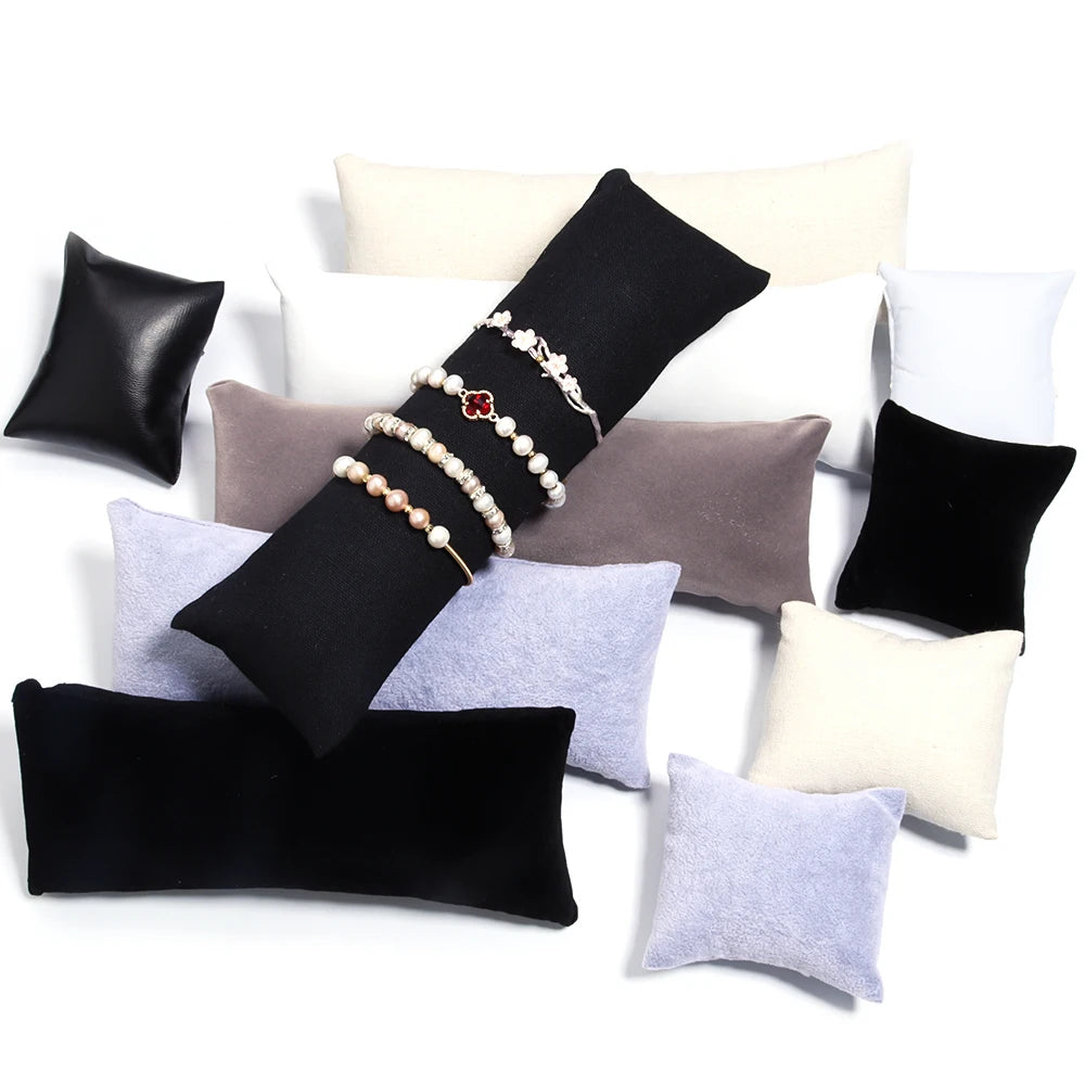 Velvet Jewelry Display Pillow – Bracelet & Bangle Cushion Stand Jewelry Display Stand PLUSH