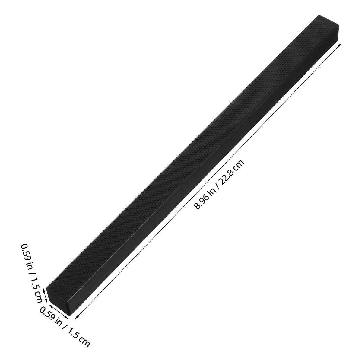 Metal Paperweight Ruler Black – Sewing, Fabric Cutting & Crafts Paperweight Ruler PLUSH