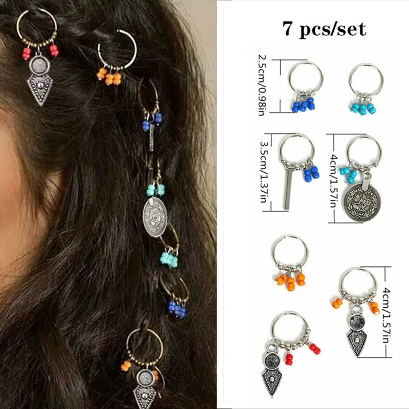 Alloy Shell Dreadlock Beads Hair Cuffs Rings & Clips – 5-10pcs