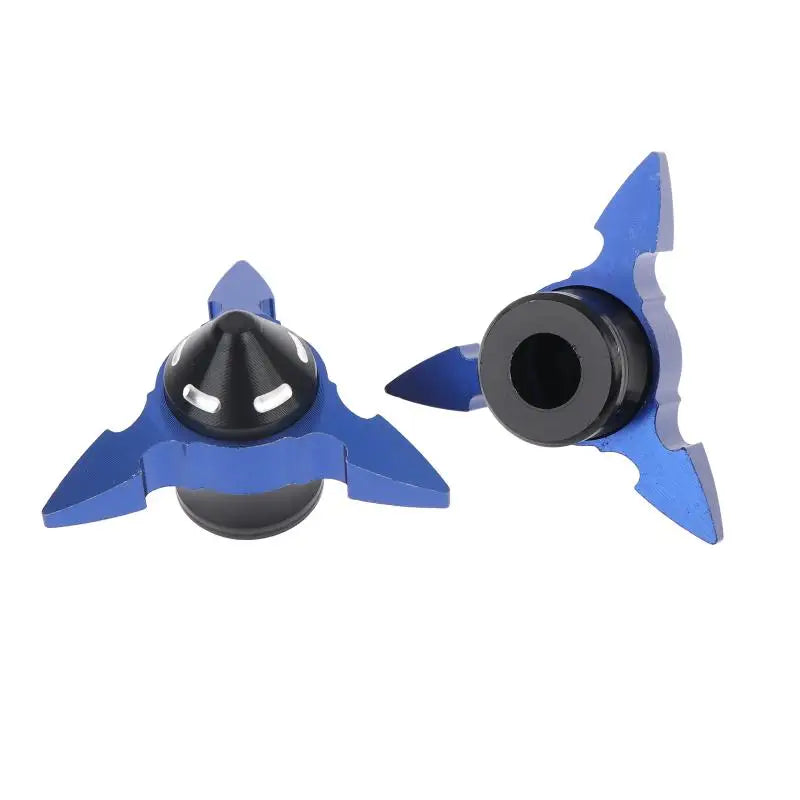 Motorcycle Crash Fork Cups CNC Aluminum Dirt Bike Protectors Motorcycle Fork Protectors PLUSH Blue