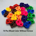 10-Piece Kids Rock Climbing Wall Holds – Indoor Grip Kit Kids Climbing Holds PLUSH 10pcs no screw
