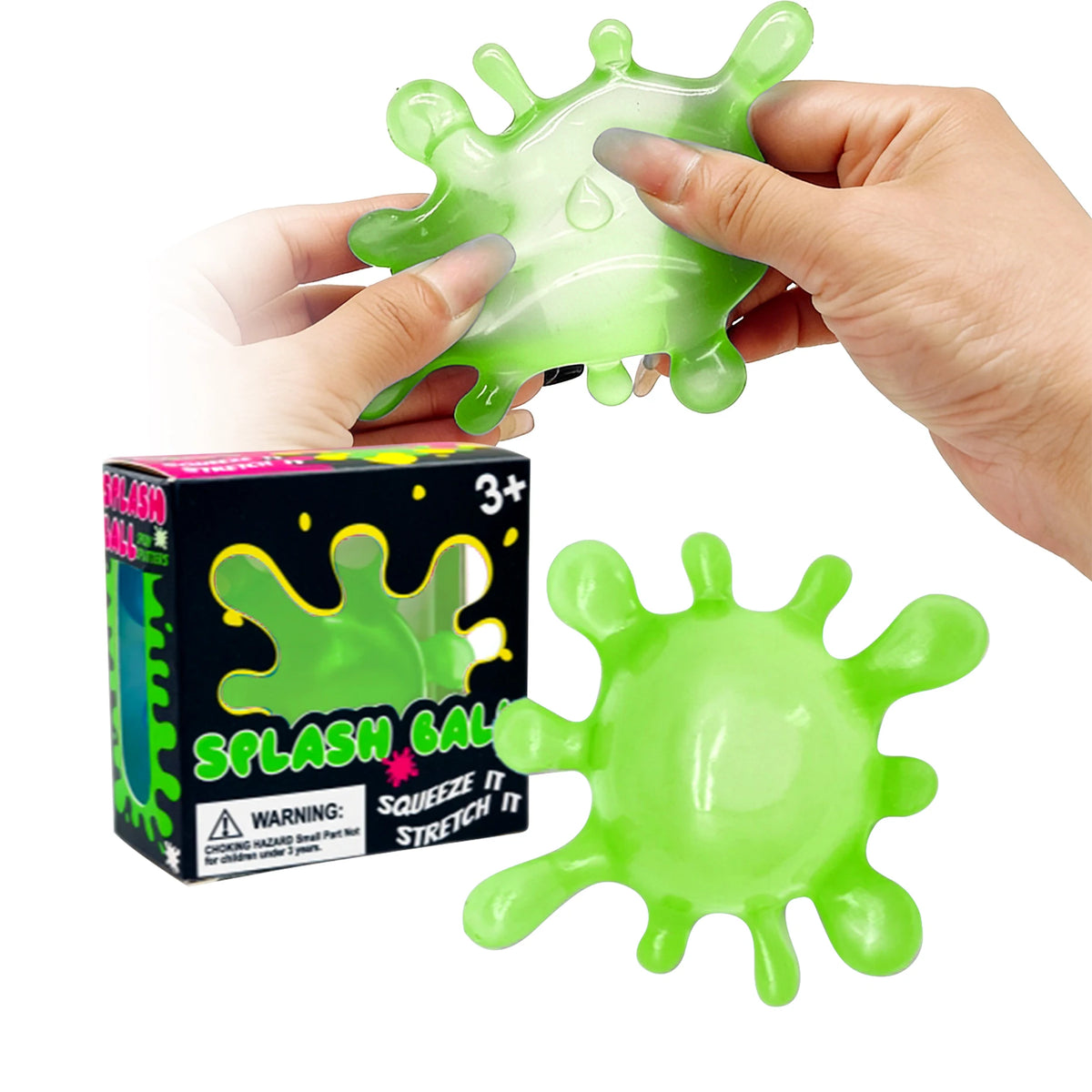 Splash Squeeze Ball – Slow Rising Squishy Fidget Toy Squishy Fidget Toy PLUSH Green Color
