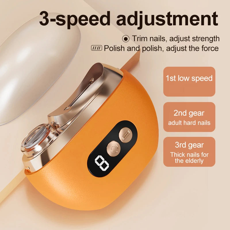 2-in-1 Electric Nail Clipper & Trimmer for Baby & Adult Electric Nail Clipper PLUSH