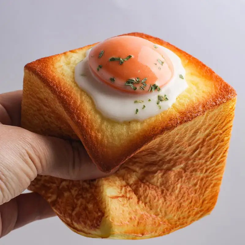 Simulation Bread Squeeze Fidget Toy – Squishy Food Novelty Squishy Fidget Toy PLUSH
