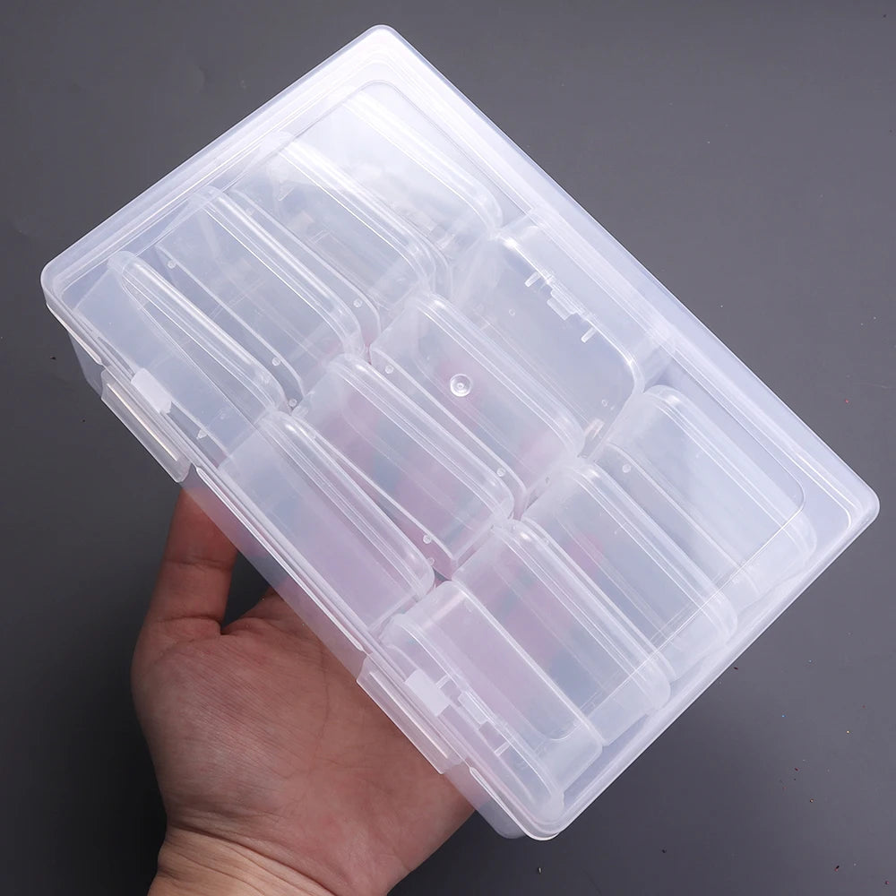Mini Dustproof Plastic Storage Box – Jewelry & Bead Organizer Plastic Storage Box PLUSH
