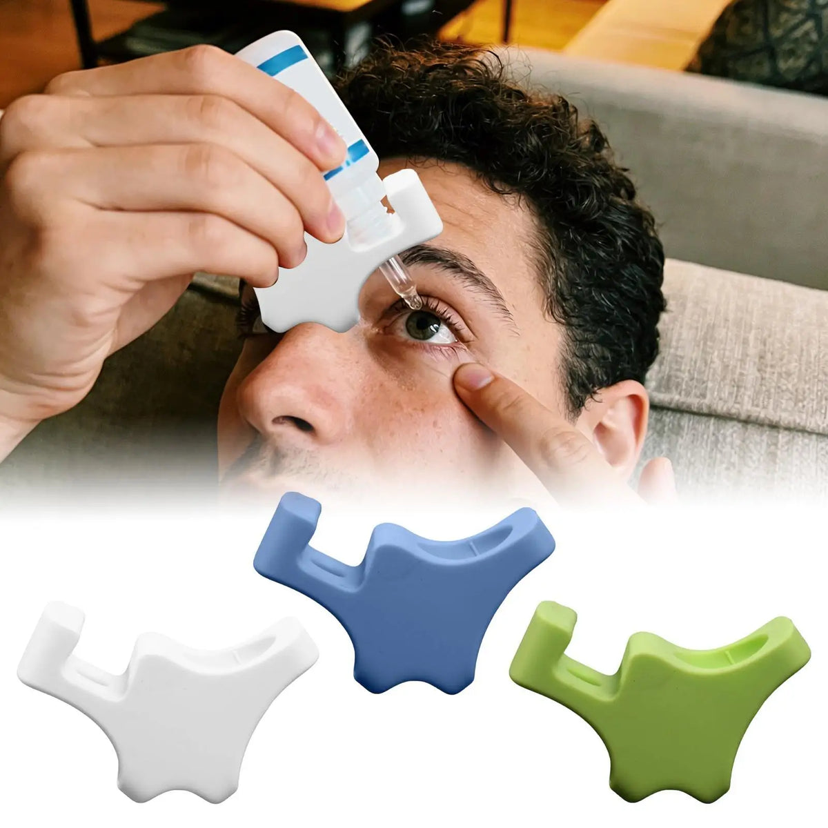 Reusable Eye Drop Guide Applicator Holder | Steady & Precise Eye Drop Applicator PLUSH