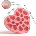 Heart Silicone Chocolate Mold – Candy, Jelly & Cake Baking Silicone Baking Mold PLUSH Pink