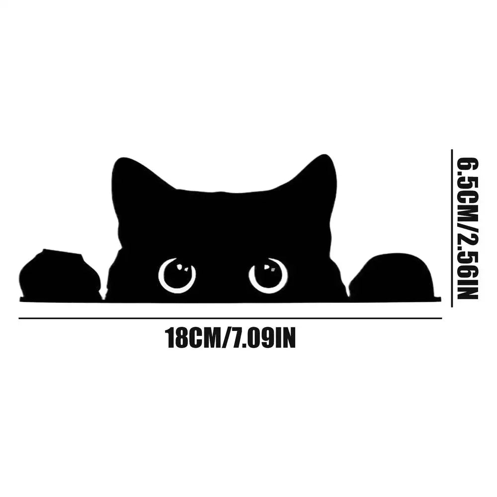 Peeping Cat Car Sticker – Waterproof PVC Vinyl Decal Vinyl Car Decal PLUSH hollow 1PC