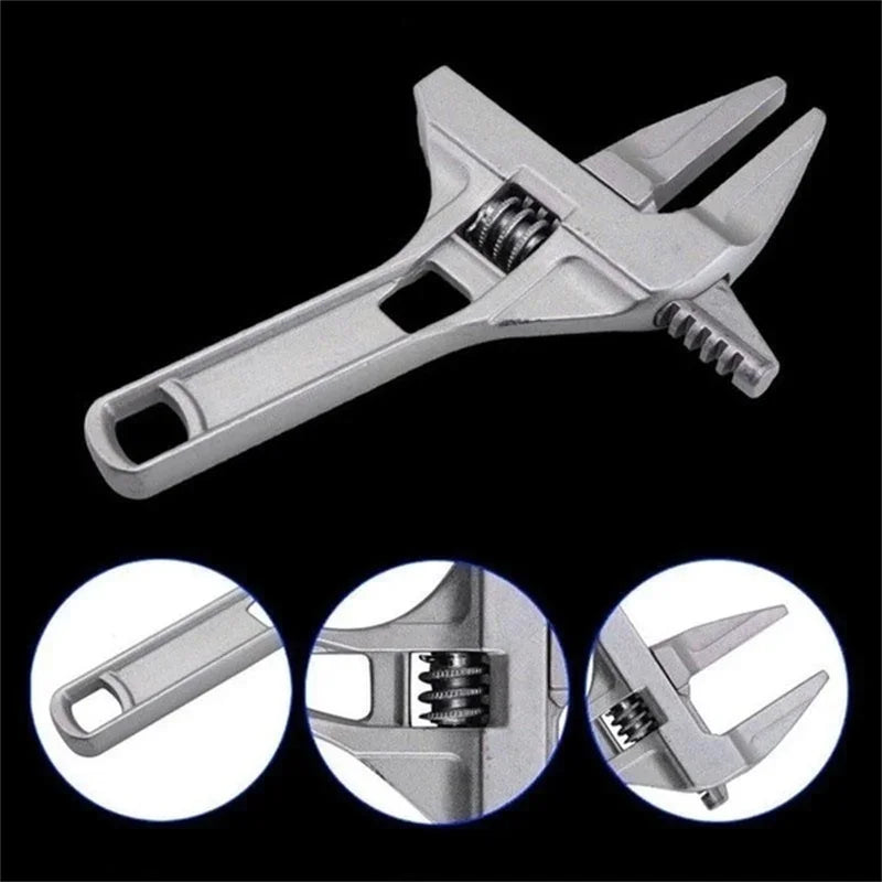 Mini Adjustable Aluminum Wrench – Multifunctional Bathroom Spanner Adjustable Wrench PLUSH