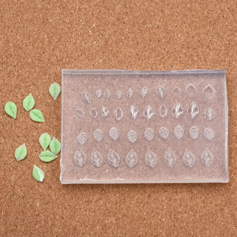 Silicone Mini Flower & Leaf Nail Art Mold – DIY Craft Nail Art Mold PLUSH Default Title