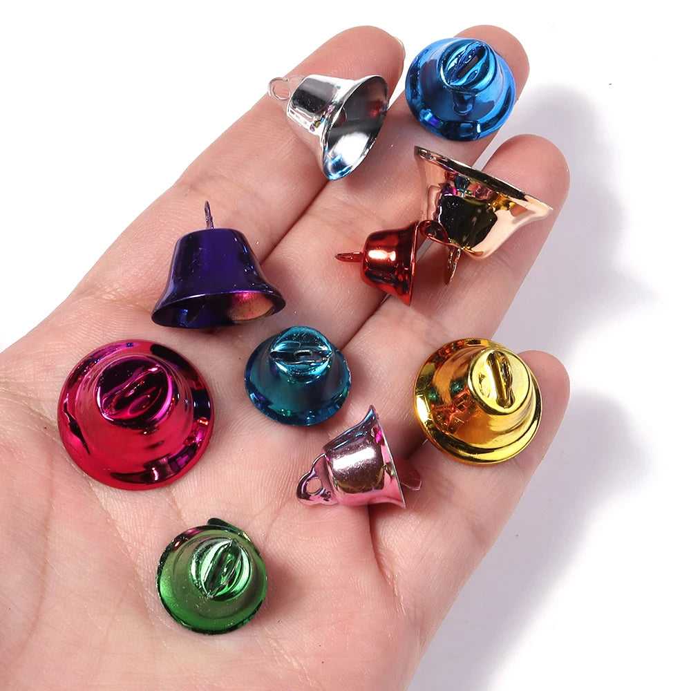 20pcs Mini Metal Christmas Bells – DIY Jewelry & Xmas Decor DIY Craft Bells PLUSH