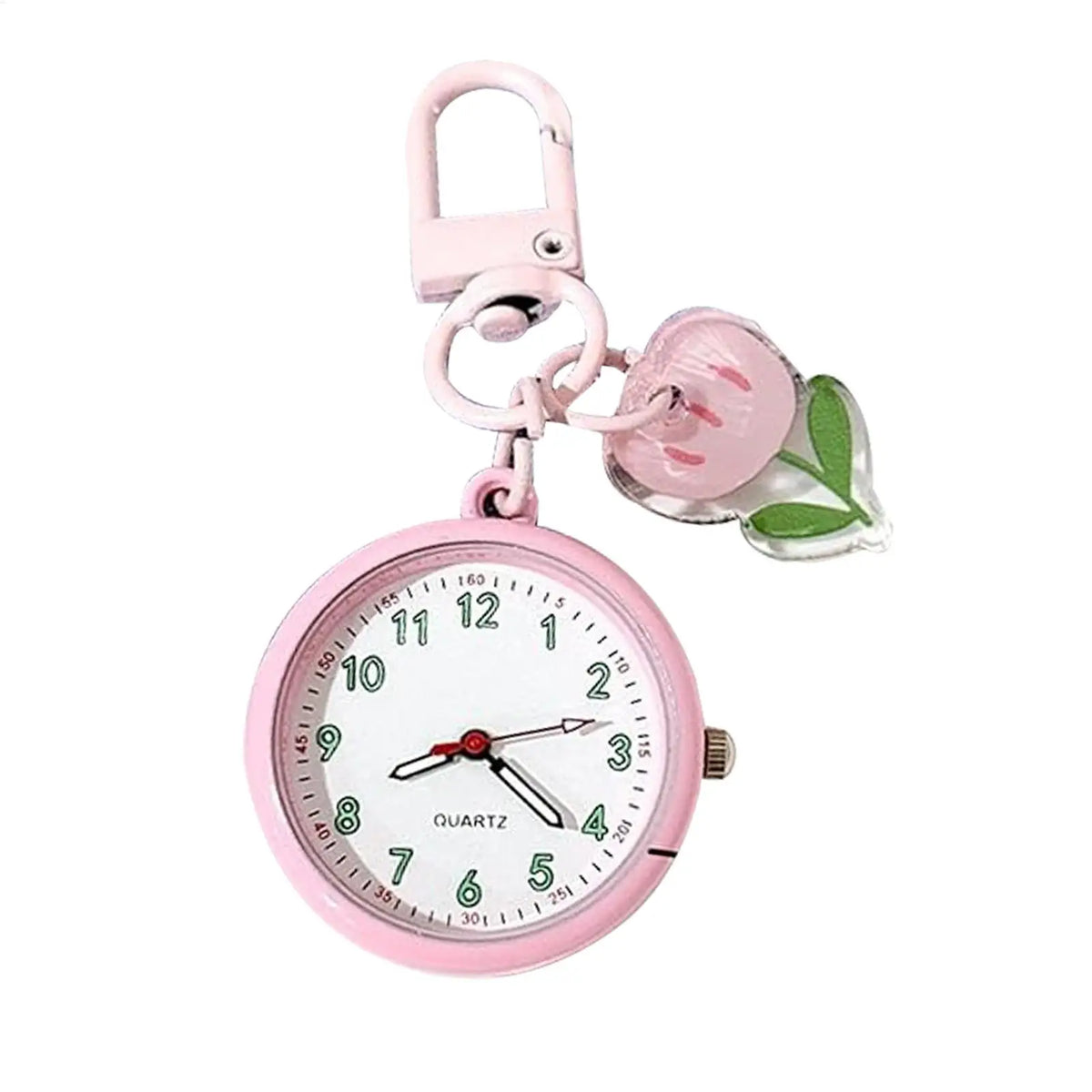 Cute Quartz Pocket Watch Keychain – Luminous Fruit Design Pocket Watch Keychain PLUSH
