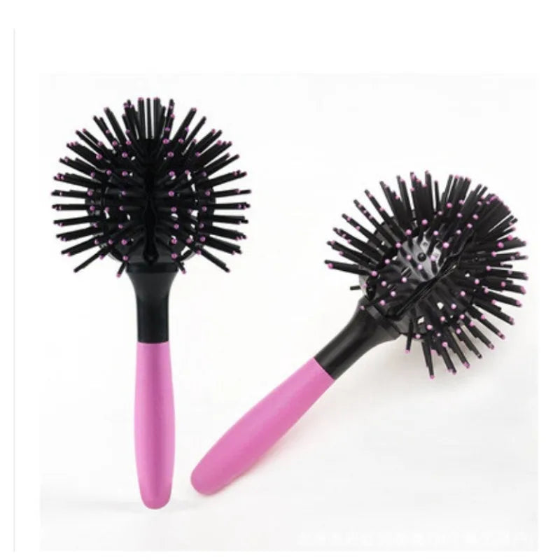 360° Spherical Ball Hair Brush – 3D Round Detangling Brush Round Hair Brush PLUSH