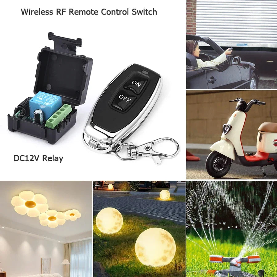 DC 12V RF 433MHz Relay Receiver Remote Control Switch Module RF Relay Receiver Module PLUSH