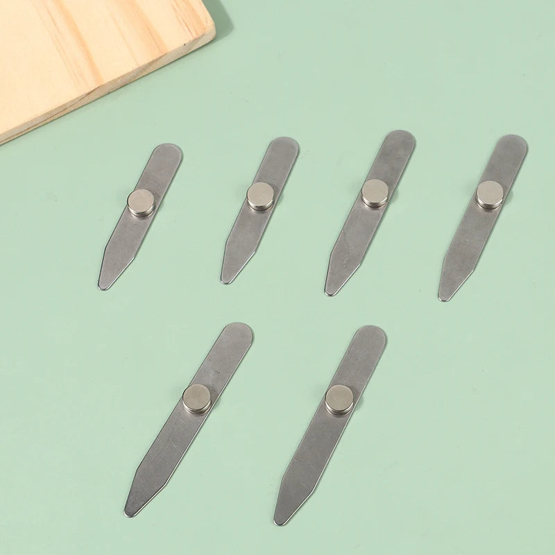 Stainless Steel Collar Stays for Men – 3 Pairs, 3 Sizes Collar Stays PLUSH