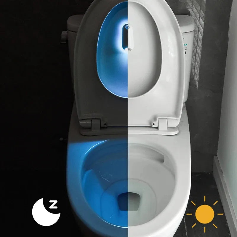 LED Toilet Night Light – 8 Color Motion Sensor Rechargeable LED Night Light PLUSH