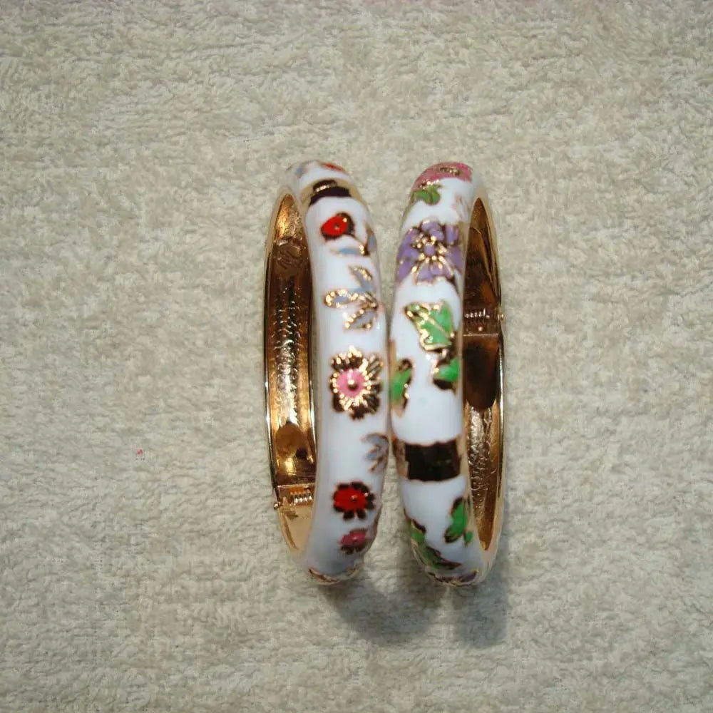 Chinese Vintage Peony Filigree Bangle Bracelet for Women Filigree Bangle Bracelet PLUSH
