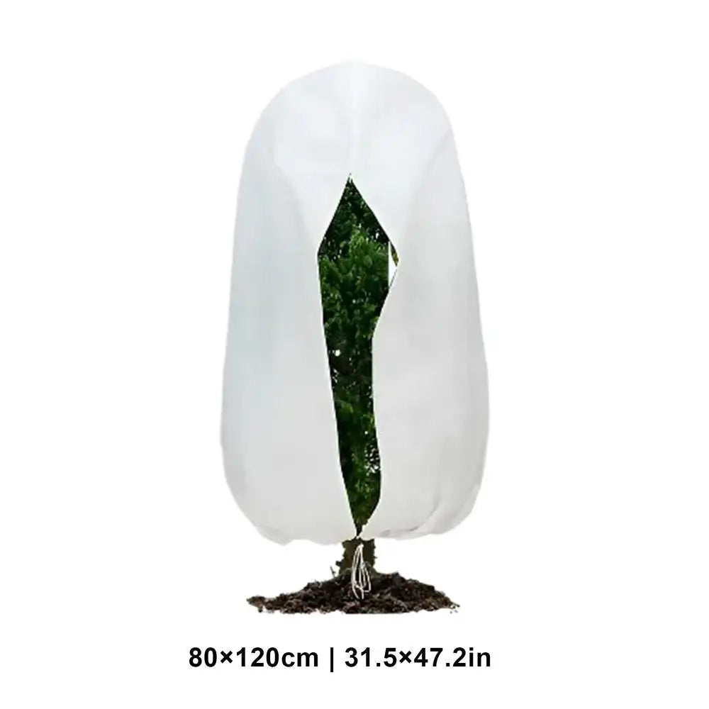 Winter Plant Frost Protection Bag – Zip & Drawstring Cover Plant Frost Cover PLUSH M 80120cm