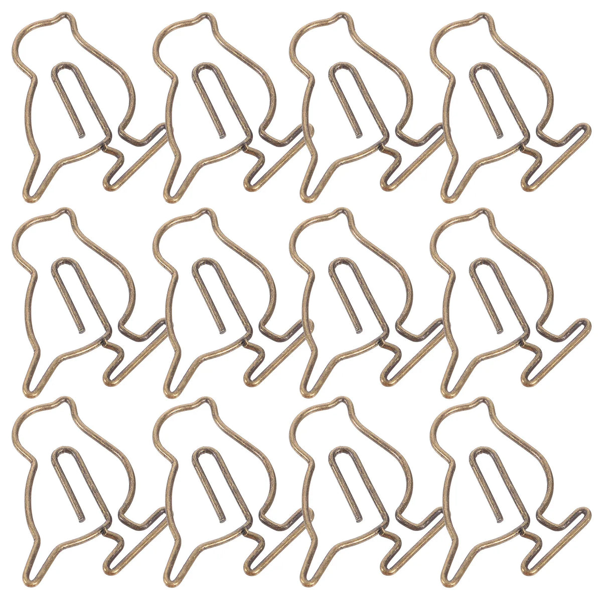 20pcs Bird Design Metal Paper Clips – Cute Bookmarks & Organizers Decorative Paper Clips PLUSH