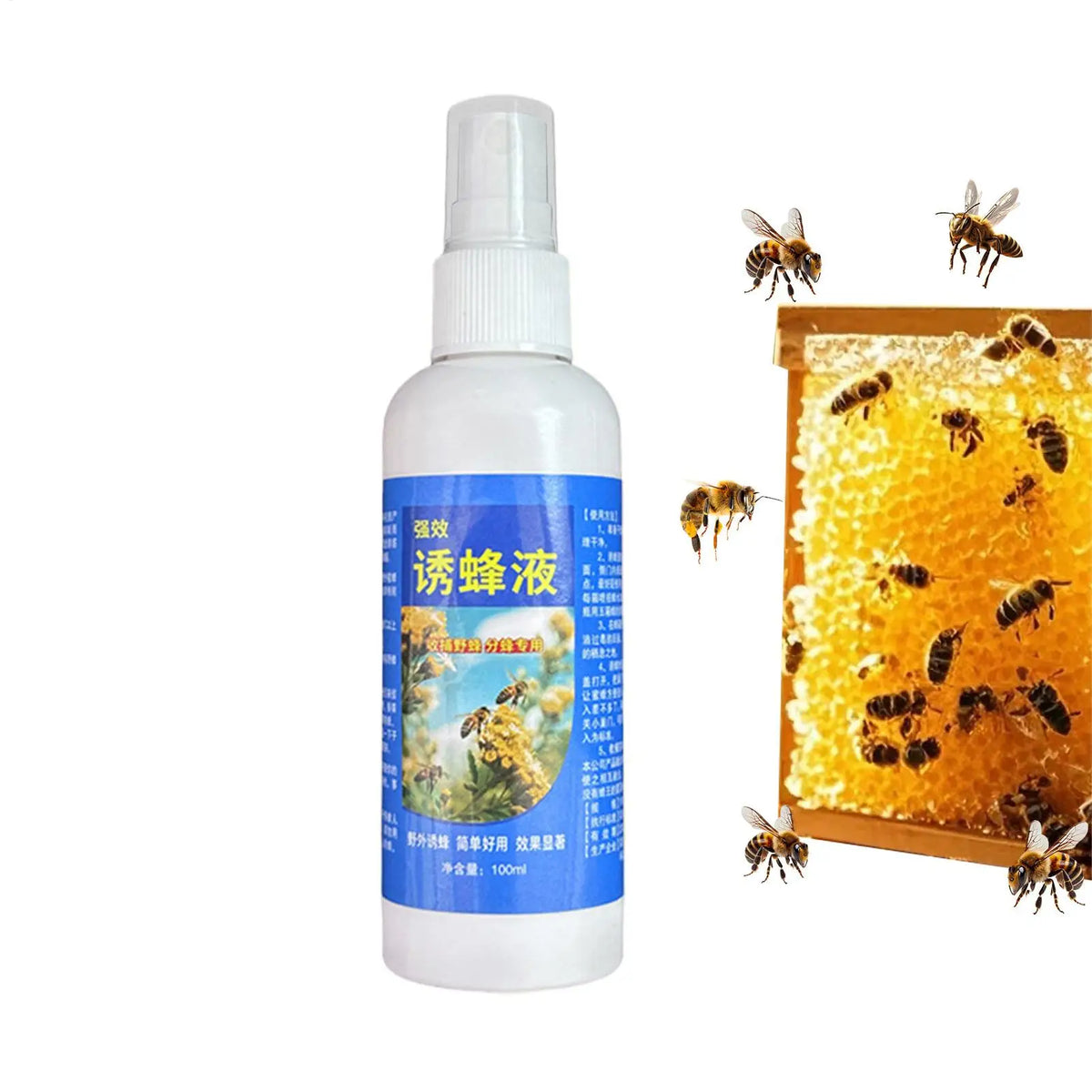 Bee Attractant Spray 100ml – Swarm Lure for Beekeeping Bee Swarm Lure PLUSH