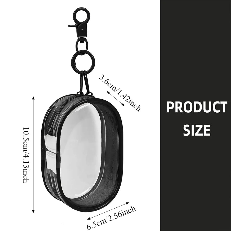 Transparent Mini Zipper Pouch – Travel Cable Organizer Bag Travel Organizer Pouch PLUSH