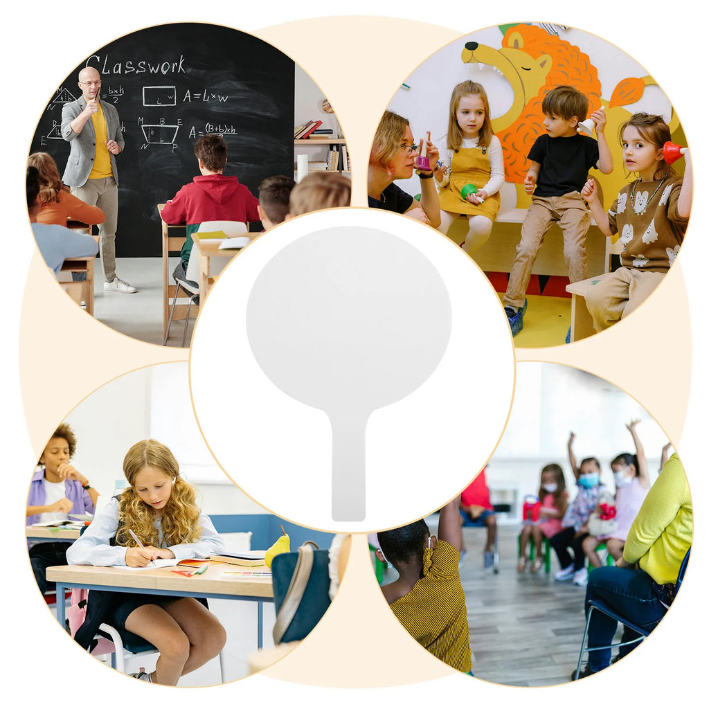 2-Pack Double Sided Dry Erase Answer Paddles for Classroom Dry Erase Paddle PLUSH