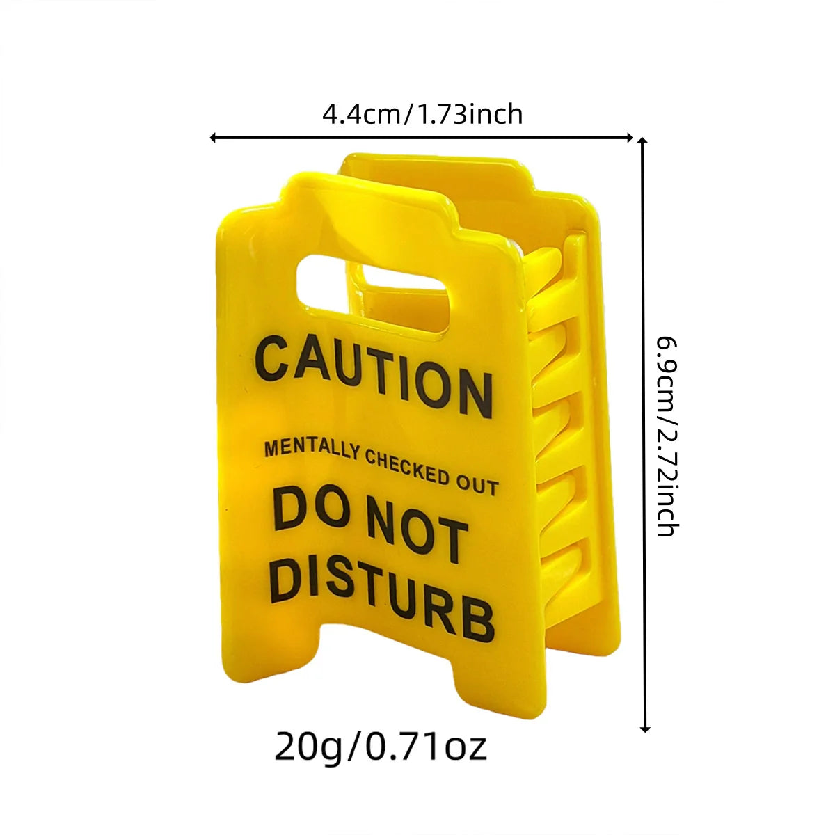 Warning Sign Hair Claw Clip – Novelty Updo Ponytail Holder Novelty Hair Clip PLUSH