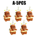 Capybara Plush Keychain – Bubble Pop & Wagging Tail Charm Plush Keychain Charm PLUSH A-5PCS