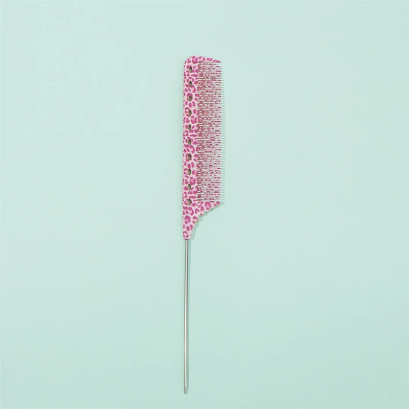 Anti-Static Rat Tail Combs – 8 Colorful Patterns | 1/3/8pcs Hair Styling Comb PLUSH Light pink