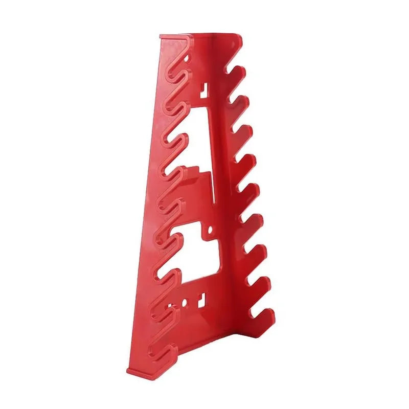 Plastic Wrench Organizer Tray – Socket & Spanner Storage Rack Wrench Organizer Tray PLUSH red