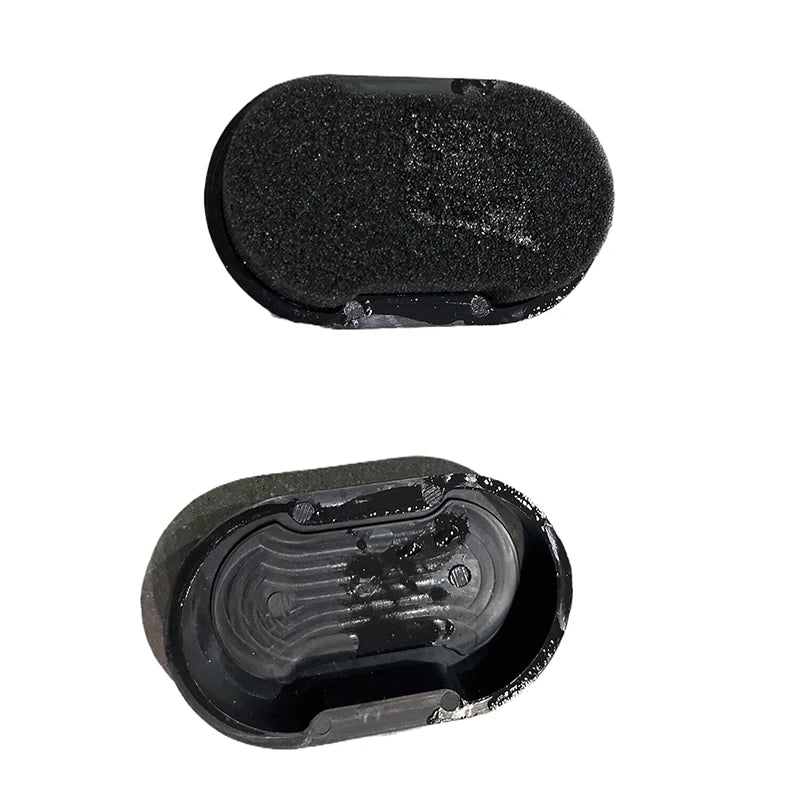 Double-Sided Shoe Polish Wax Sponge Brush – Leather Care Shoe Care Brush PLUSH 10cm black