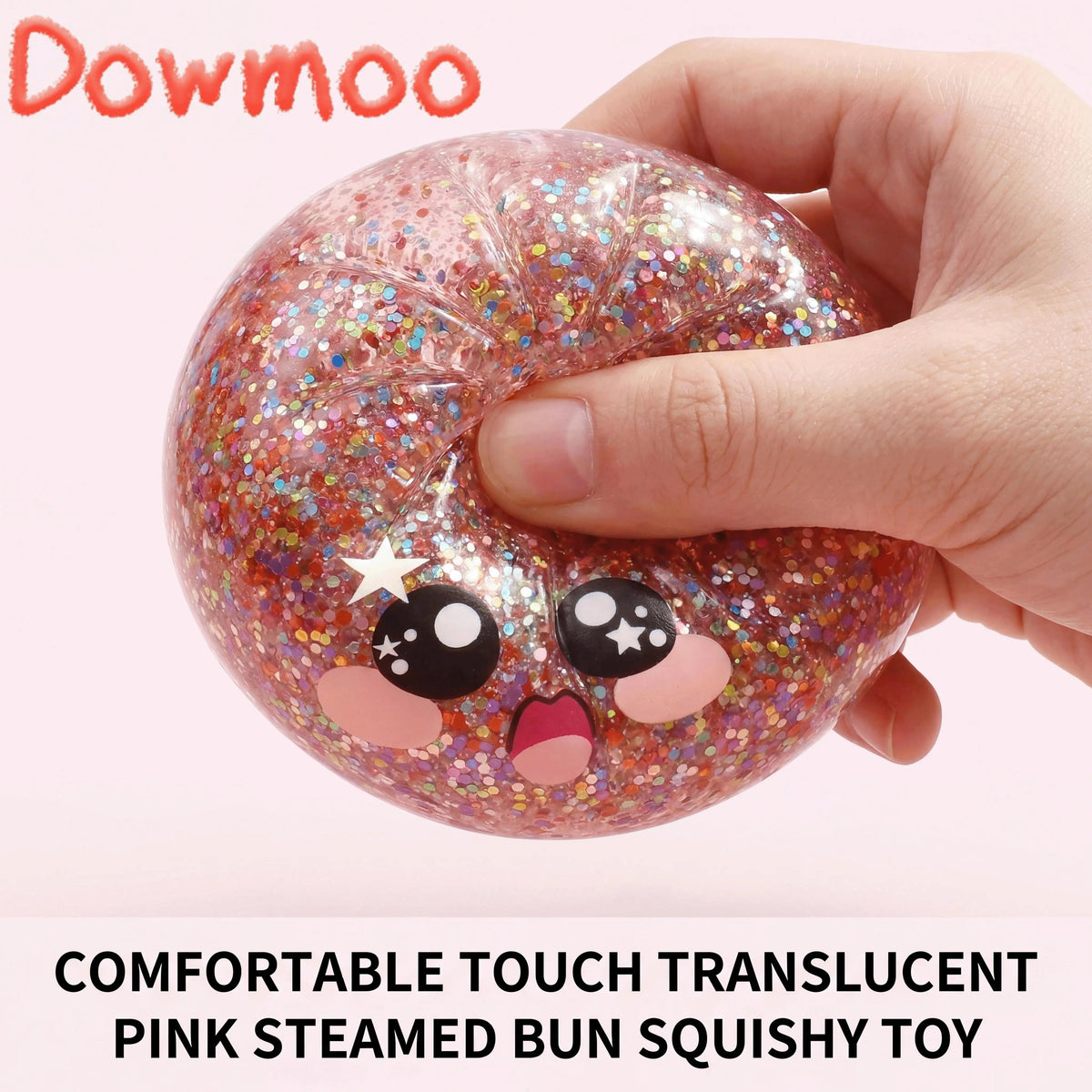 Glitter Dumplings Squishy Toy with Steamer | Slow Rise Fidget Squishy Fidget Toy PLUSH