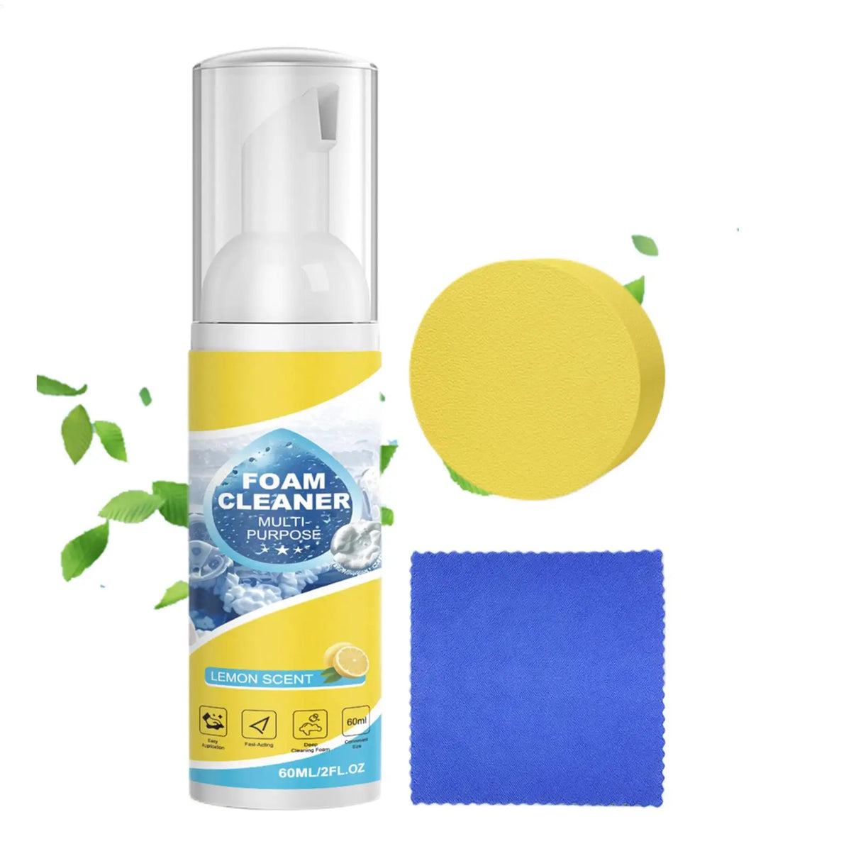 60ml Car Foam Cleaner Spray – Multi-Surface Interior Cleaner Car Foam Cleaner PLUSH