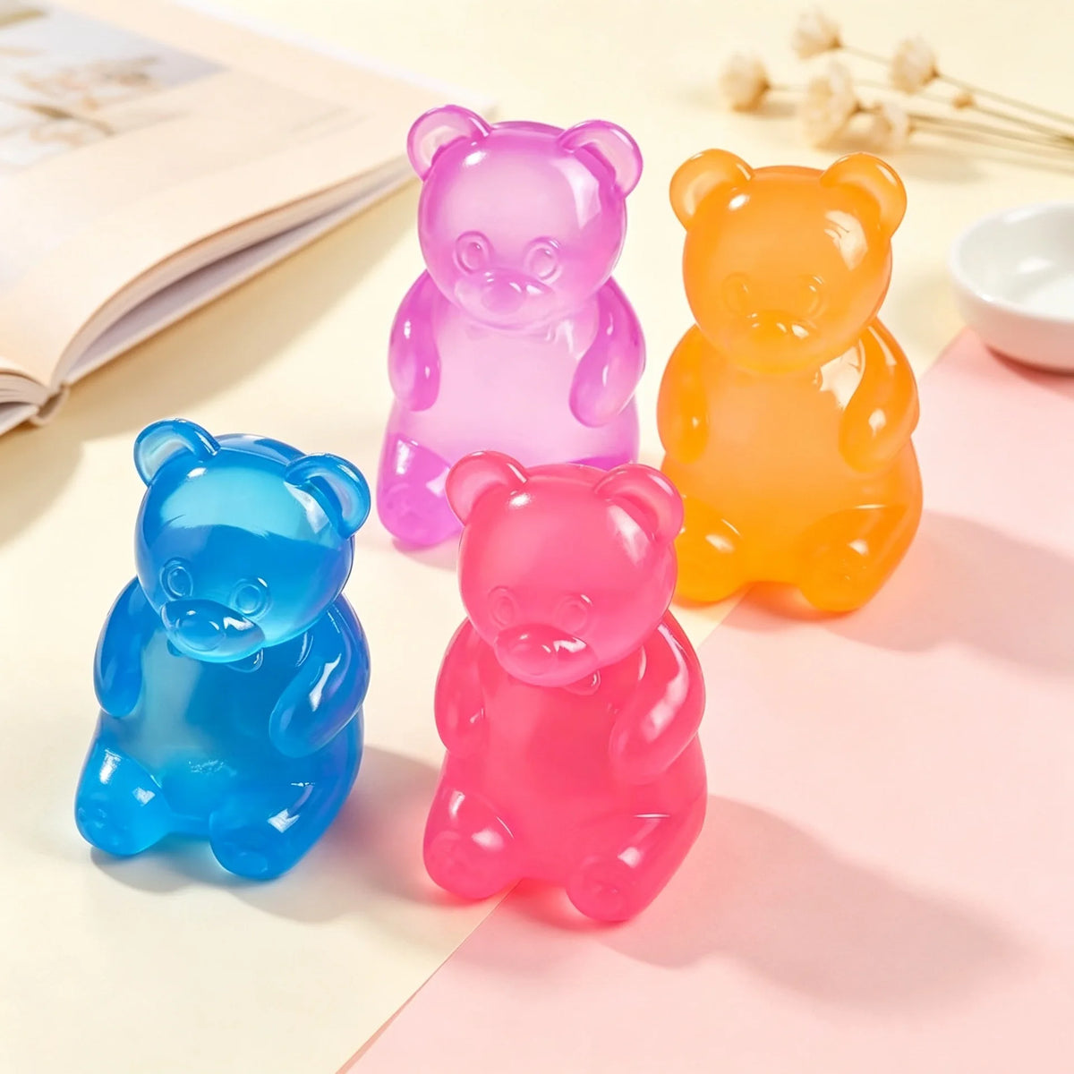 Gummy Bear Squeeze Fidget Toy – Colorful Party Gift Squeeze Fidget Toy PLUSH