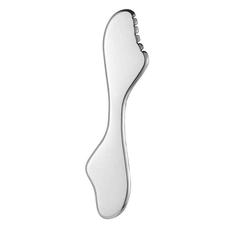 Stainless Steel Gua Sha Board – Facial & Body Massager Gua Sha Massager PLUSH Type B