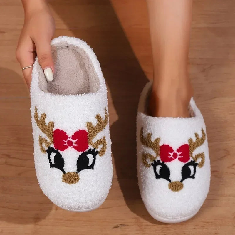 Plush Christmas Slippers – Cozy Anti-Slip Indoor Winter Shoes Winter Slippers PLUSH