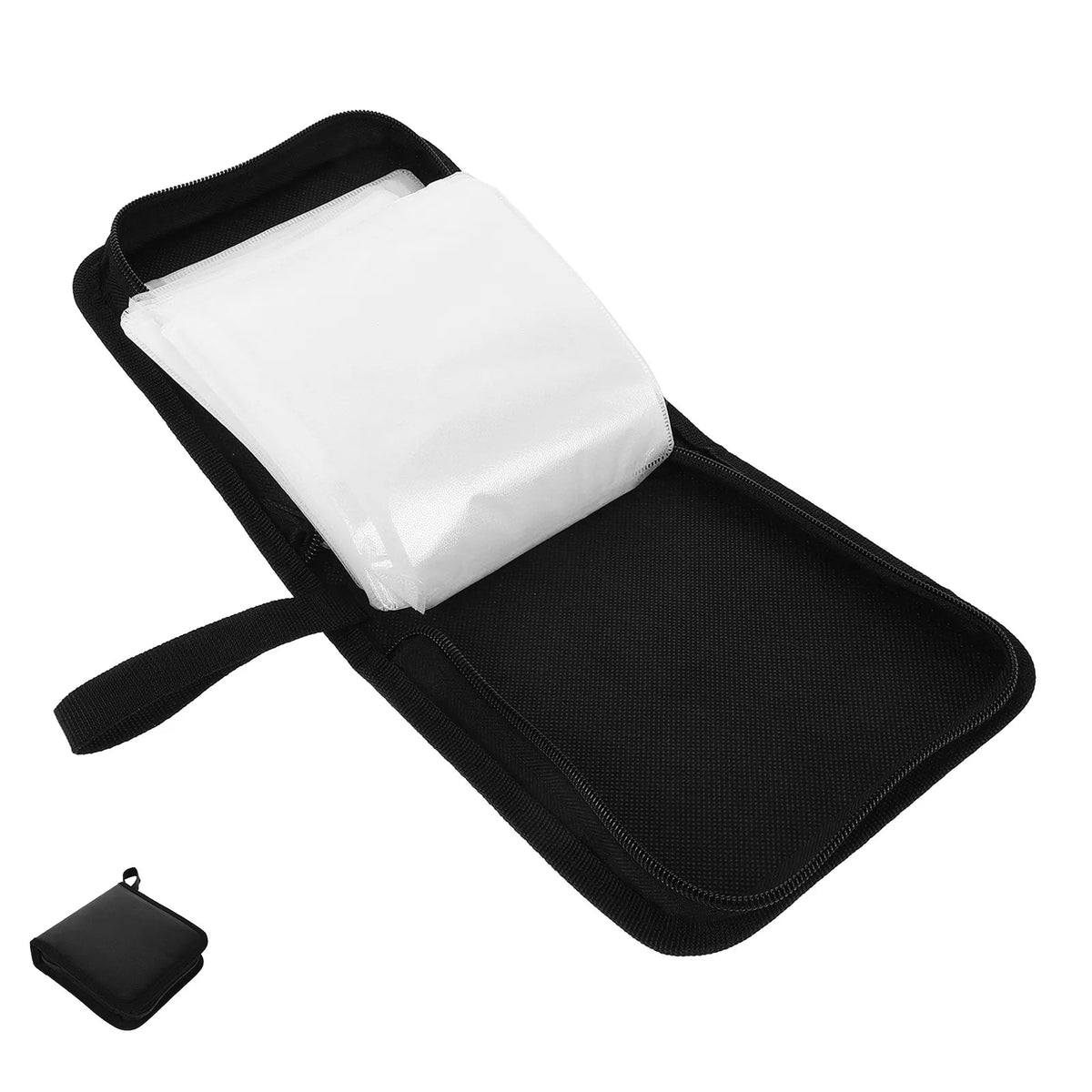 40-Piece PU CD DVD Storage Bag – Disc Organizer for Car & Home CD DVD Storage Bag PLUSH