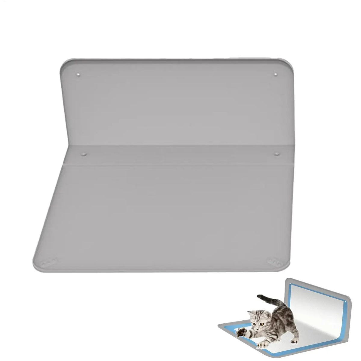 Foldable Silicone Dog Pee Pad Holder | Non-Slip Potty Tray Dog Potty Tray PLUSH