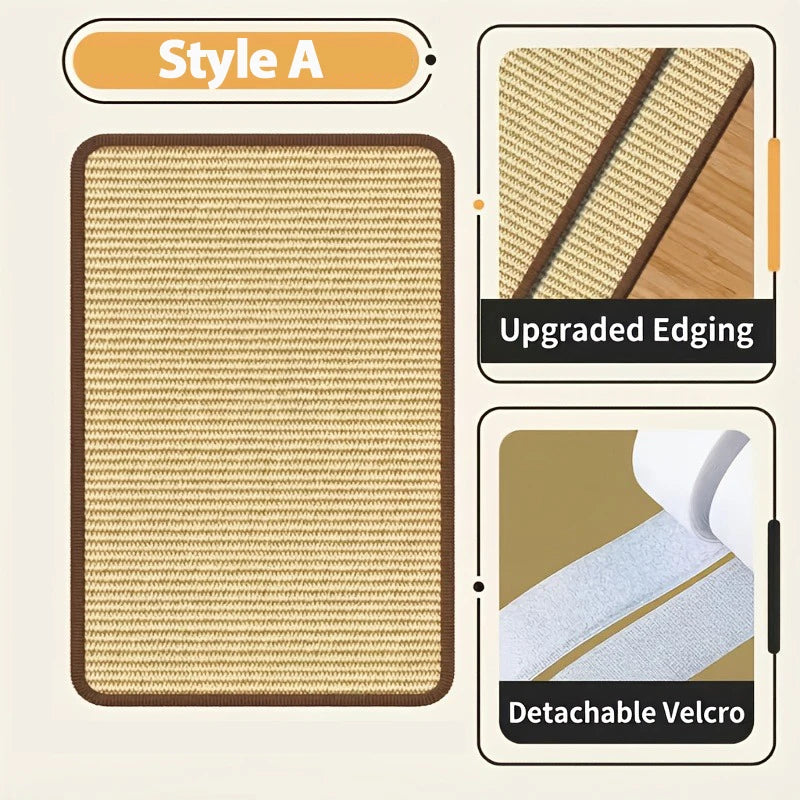 Standing Sisal Cat Scratcher with Hanging Ball – Indoor Cats Cat Scratcher PLUSH Style A 25x50cm