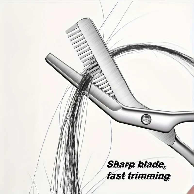 Stainless Steel Eyebrow Scissors with Comb – Beard Trimming Eyebrow Grooming Scissors PLUSH